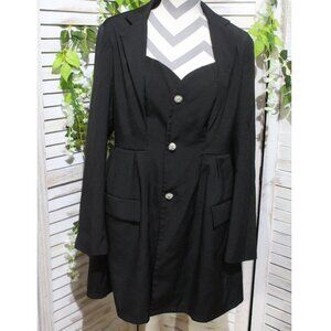 AEL Amy enjoy life black jacket dress